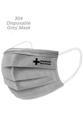 CW304 - Grey Disposable Face Mask - 3 Layered Health Protection