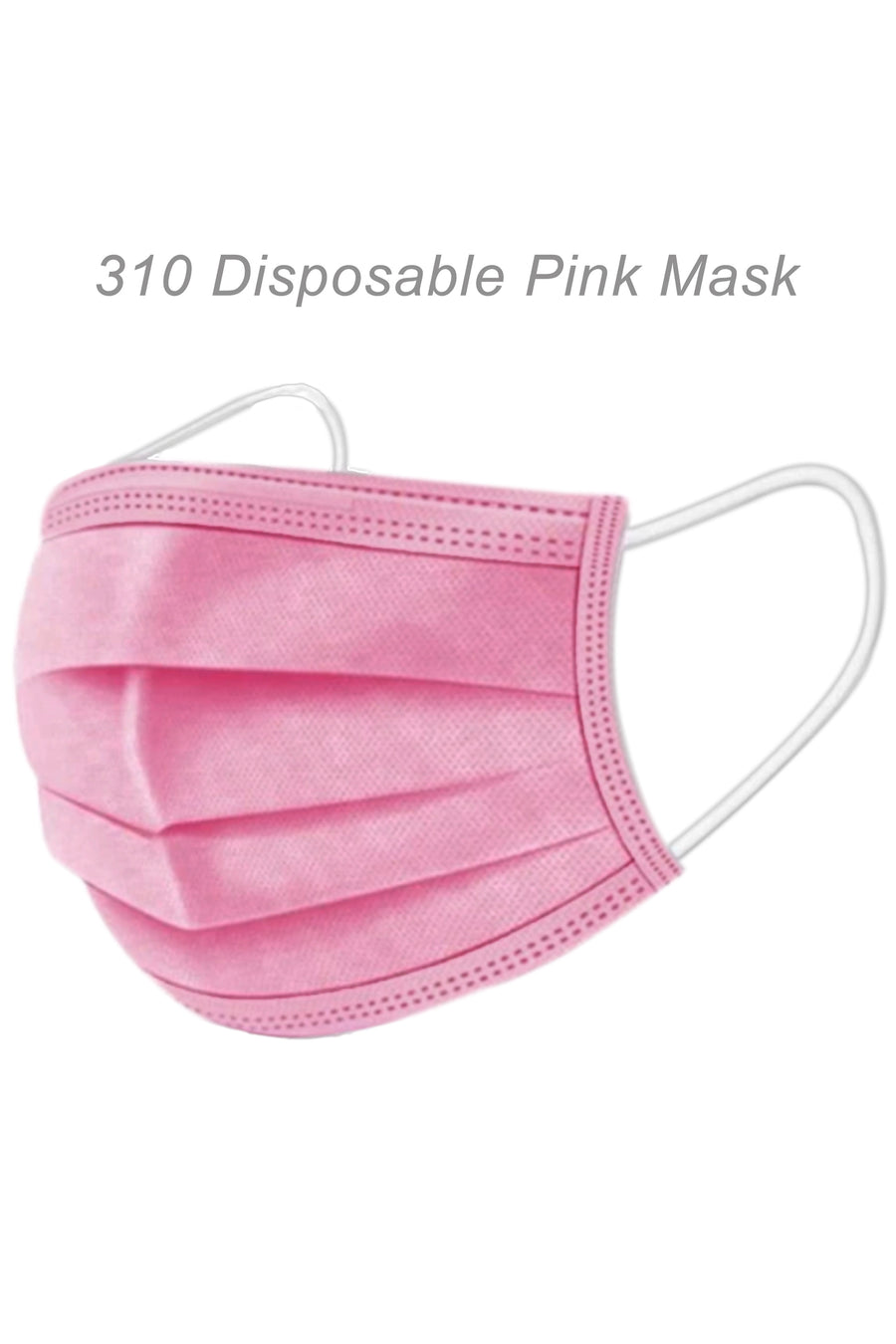 CW310 - Pink Disposable Face Mask - 3 Layered Health Protection ...