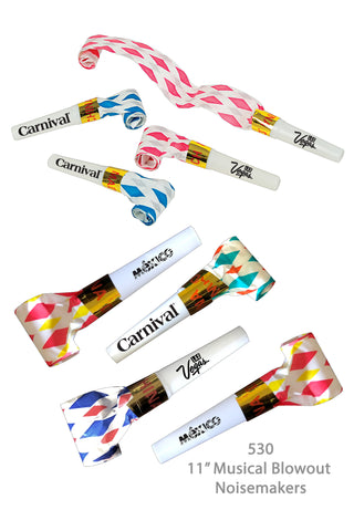 CW530 - Musical Blowout Noisemakers 11"