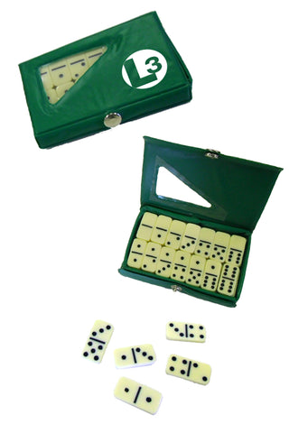 CW657- Compact 28 Piece Double Six Domino Game Set