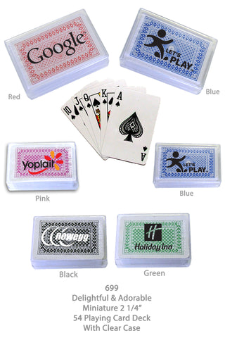 CW699 - Miniature Playing Card Deck, 2 1/4"