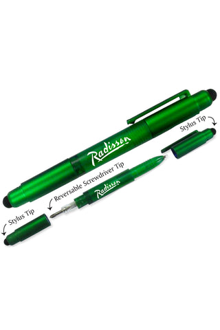 CW701 - Dual Stylus Ballpoint Pen With Screwdriver Tips USA