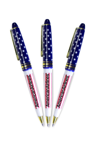 CW732 - USA Flag Design Ball Point Pen