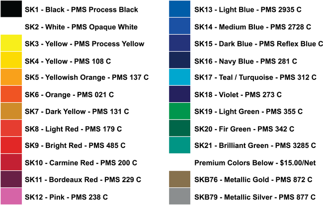 Product Number List – Chulani Promotional Products