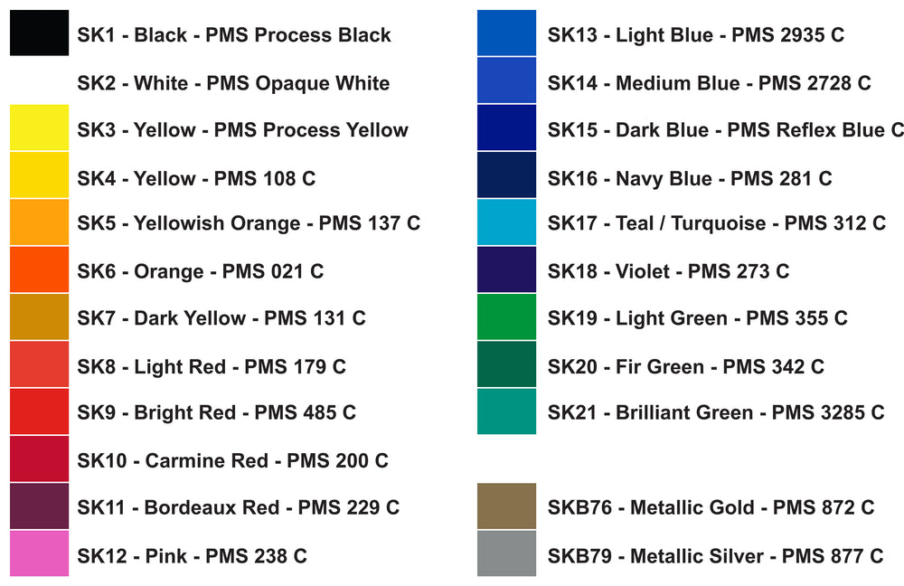 Imprint Color / PMS Match – Chulani Promotional Products